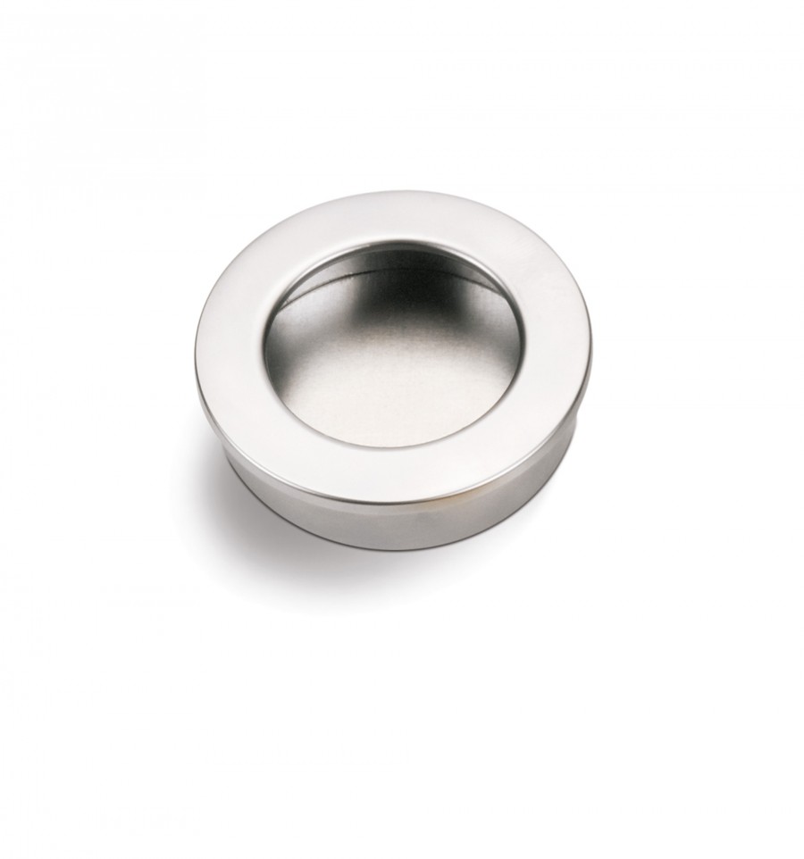 TIRADOR EMBUTIDO 40MM NIQUEL CEPILLADO