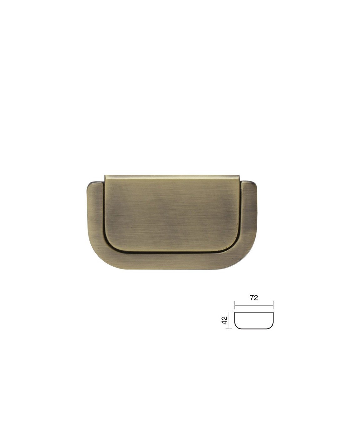 TIRADOR ASA 72X42MM CUERO