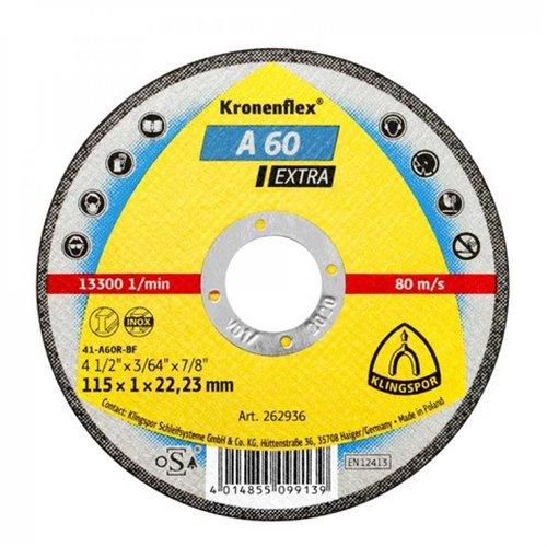 DISCO DE CORTE A660R DE 115X1 INOX REF 328905