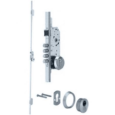 CERRADURA 3 PUNTOS 50/85 PLATA C/L  45MM ESC ABIER