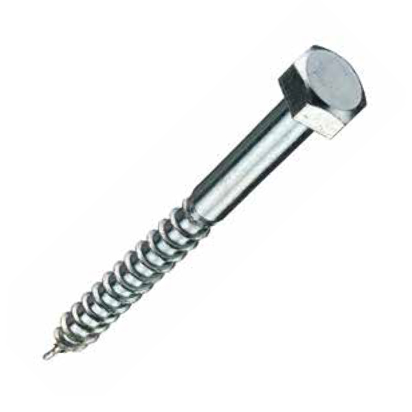 TORNILLO DIN 571 DE 12X160 ZINCADO