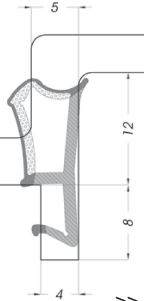 GOMA TERMOACUSTICA TRIPLE 12/4 MARRON