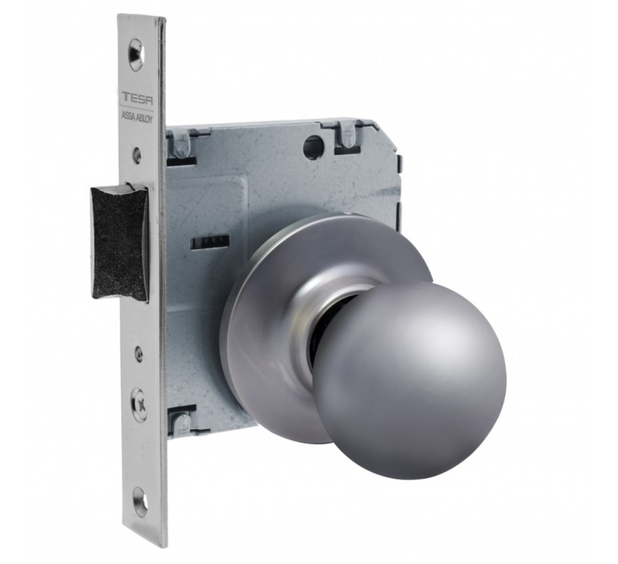 CERRADURA POMO 3920/50 CROMO MATE