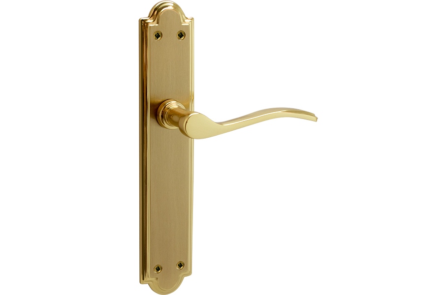 JGO. MANIVELA PLACA EQ-297 LATON PULIDO