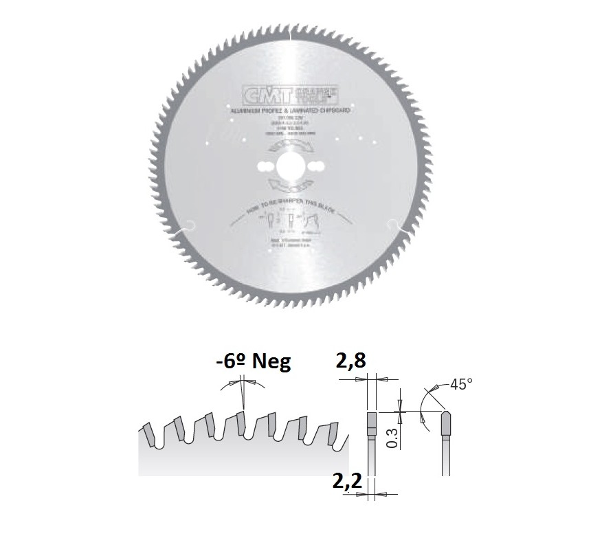 DISCO ALUMINIO 297.096.12M DE 300/30