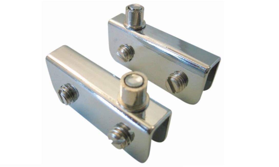 JUEGO BISAGRA CRISTAL CROMO