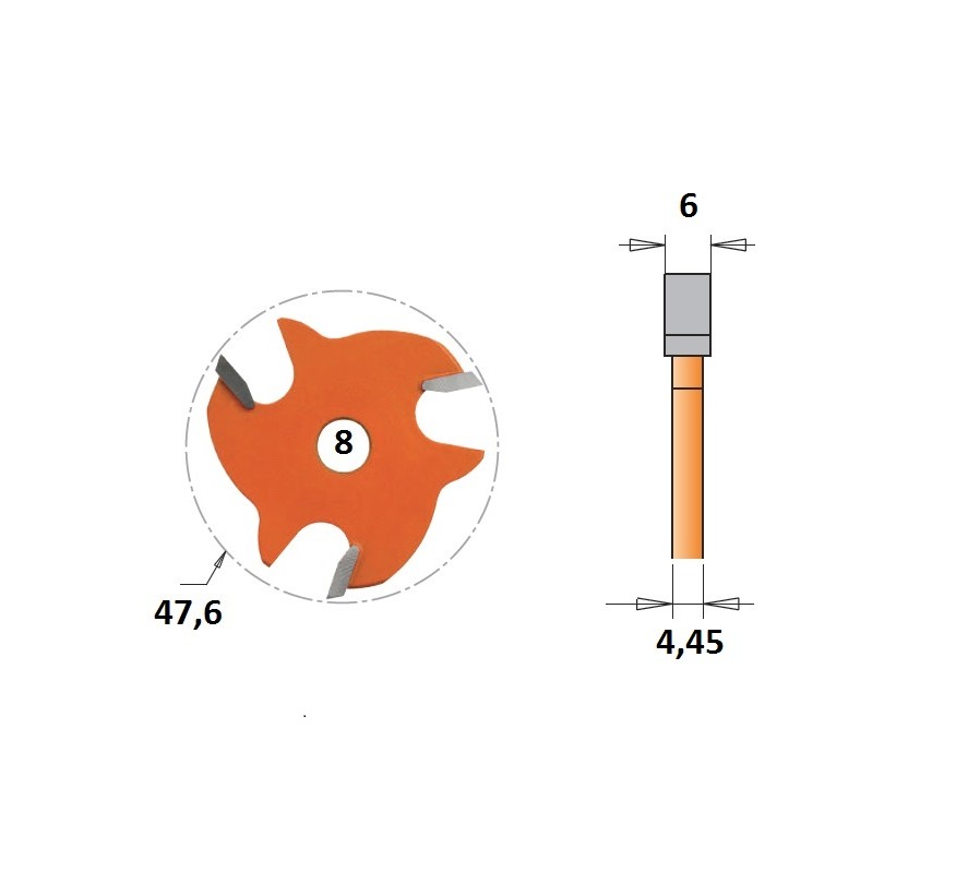 DISCO FRESA 822.360.11 DE 6MM