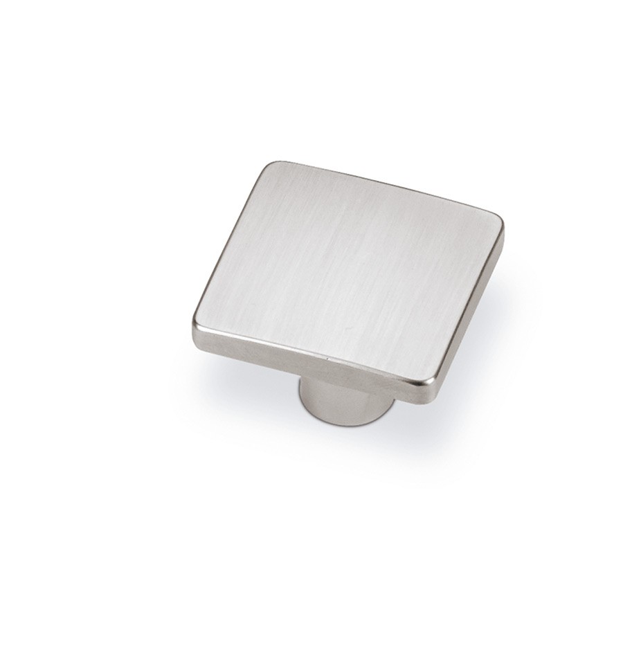 TIRADOR POMO 32X32MM NIQUEL CEPILLADO