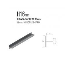 PERFIL H 1525.L.BM03 BLANCO MATE 9003 3MTS