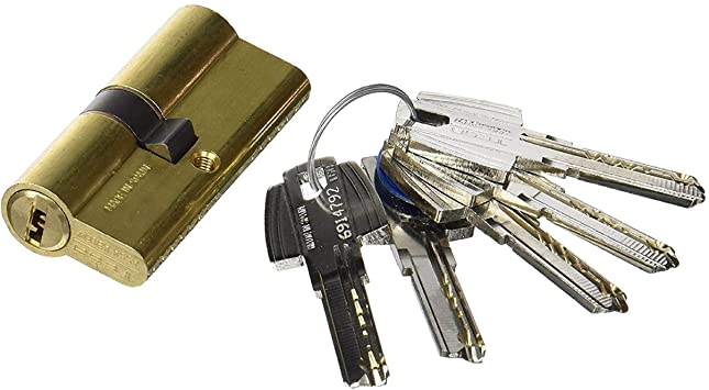 CILINDRO SEGURIDAD T60(D.E) TD6554040 40X40 LATON