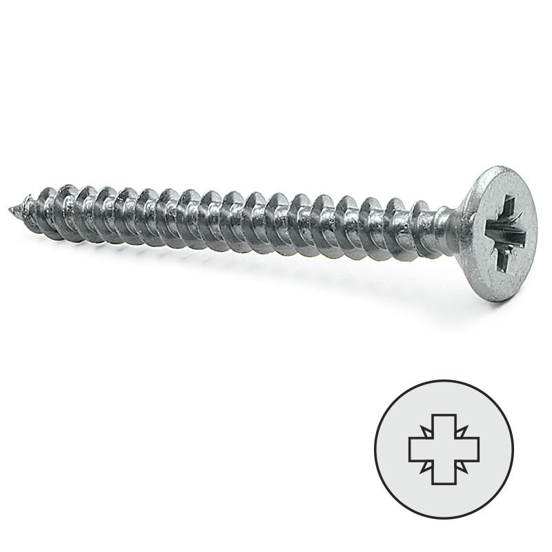 TORNILLO SPAX CABEZA PLANA 3.5X12 ZINCADO