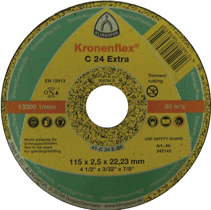 DISCO CORTE PIEDRA/HORMI 115X2.5X22.23 REF 188462