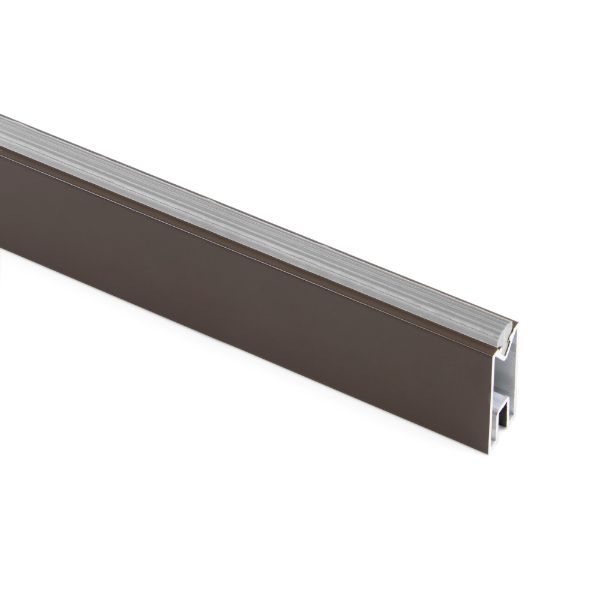 TUBO RECTANGULAR MOKA C/GOMA 30X12X3,00 MTS