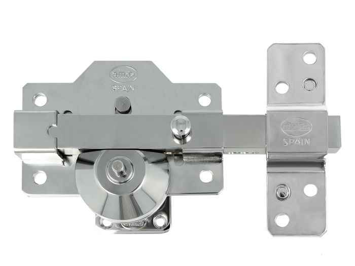 CERROJO ANTIDUMPING 1PLUS 90X154MM CROMO BRILLO