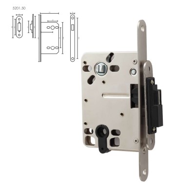 PICAPORTE IMANTADO NIQUEL SATINADO