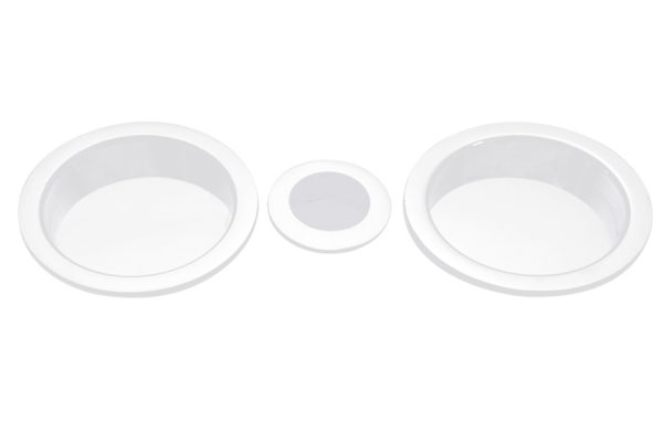 KIT CORREDERA SIMPLE REDONDO BLANCO