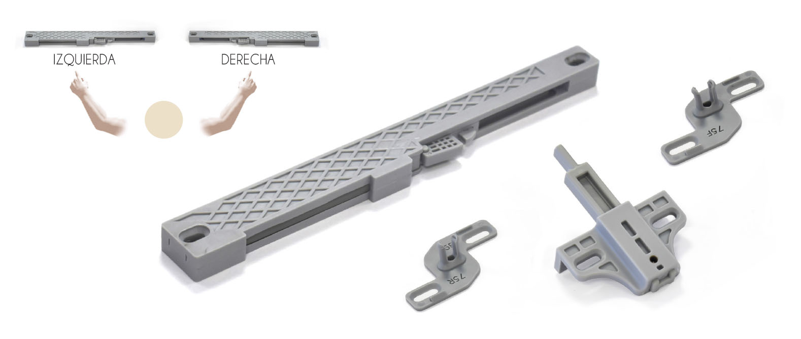 AMORTIGUADOR FUERTE 45KGS GUIA 75MM