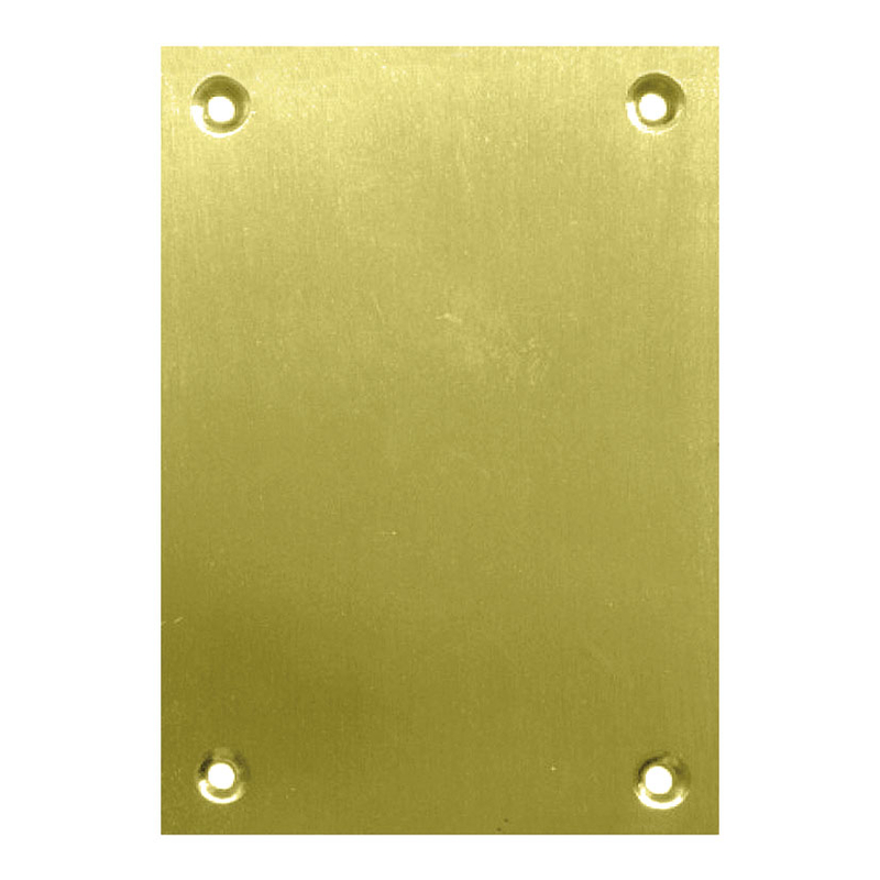 PLACA CIEGA LATON SATINADO MATE 60X80MM