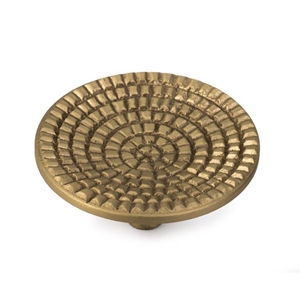 TIRADOR POMO PLATO REDONDO LATON BRILLO 513LT