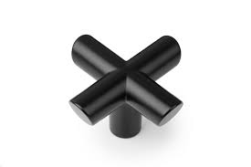 TIRADOR POMO EQUIS 0614040ZM2 40MM NEGRO MATE