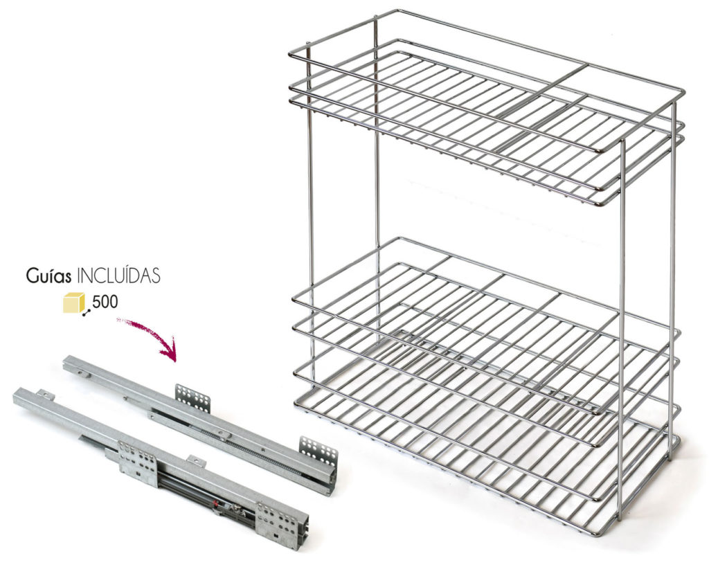 BOTELLERO MOD.200MM ALTURA 800MM CROMO