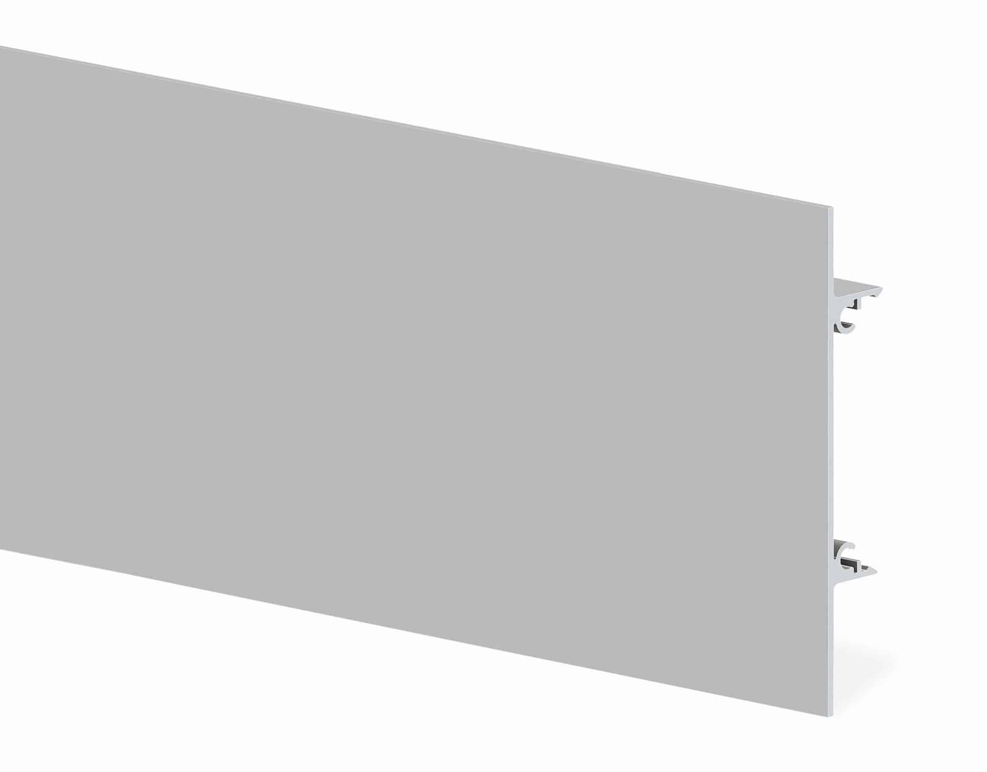 TAPA ALUMINO SLIDE 80 PLATA MATE