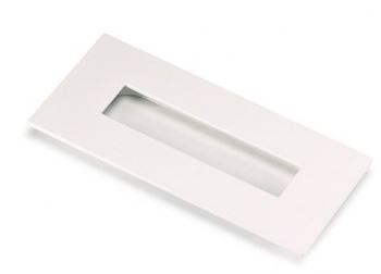 TIRADOR DE EMBUTIR RECTANGULAR BLANCO MATE