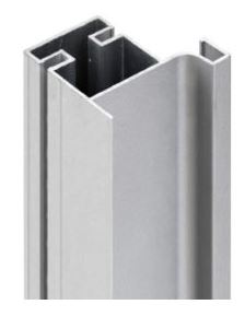 GOLA VERTICAL L PLATA MATE 2.35MTS