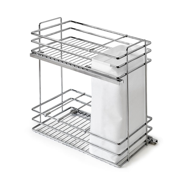 BOTELLERO/PANERO DELUX MD 30 DE ALTURA 80 CROMADO