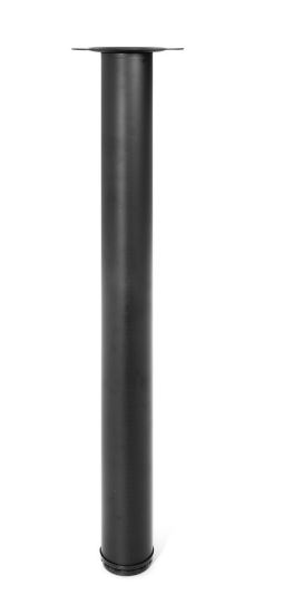 PATA MESA REDONDA 60X1100MM NEGRA